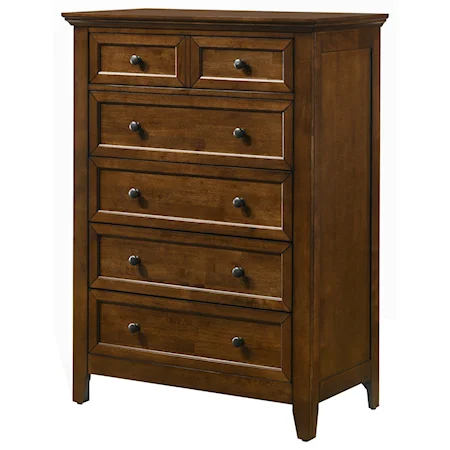 Transitional Youth Chest of 5 Drawers